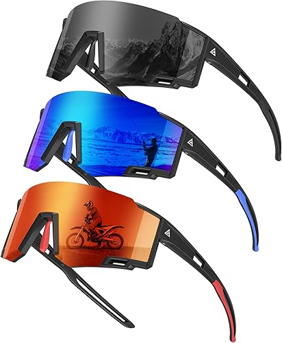 KALIYADI Sports Sunglasses-Men Polarized-Mens-Sunglasses Women: Running Sun Glasses with UV400 for Fishing Cycling