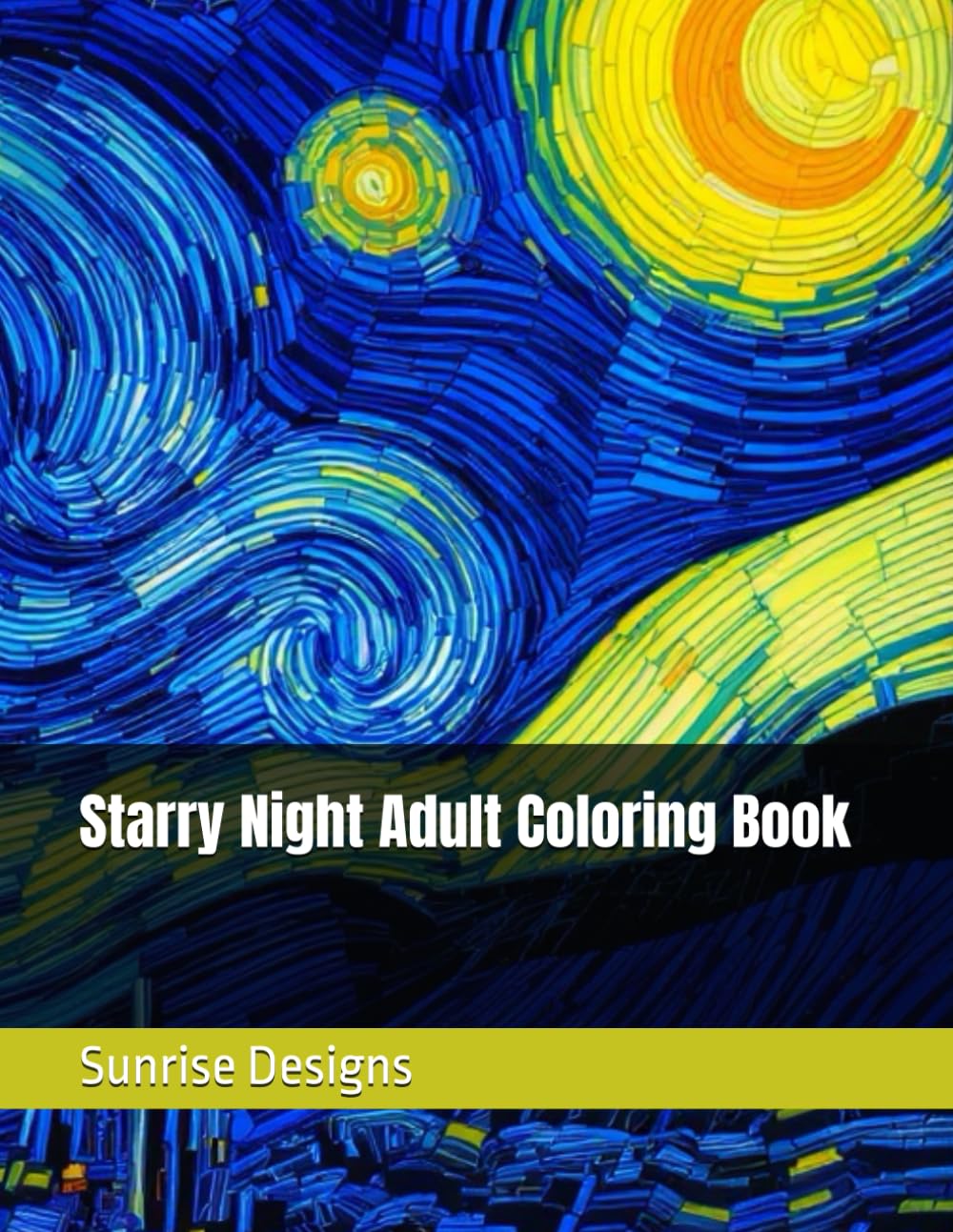Starry Night Adult Coloring Book