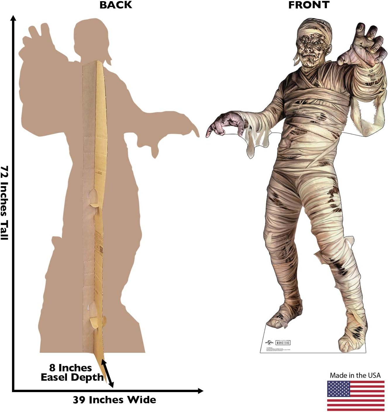 Cardboard People Mummy Life Size Cardboard Cutout - Universal Classic Monsters