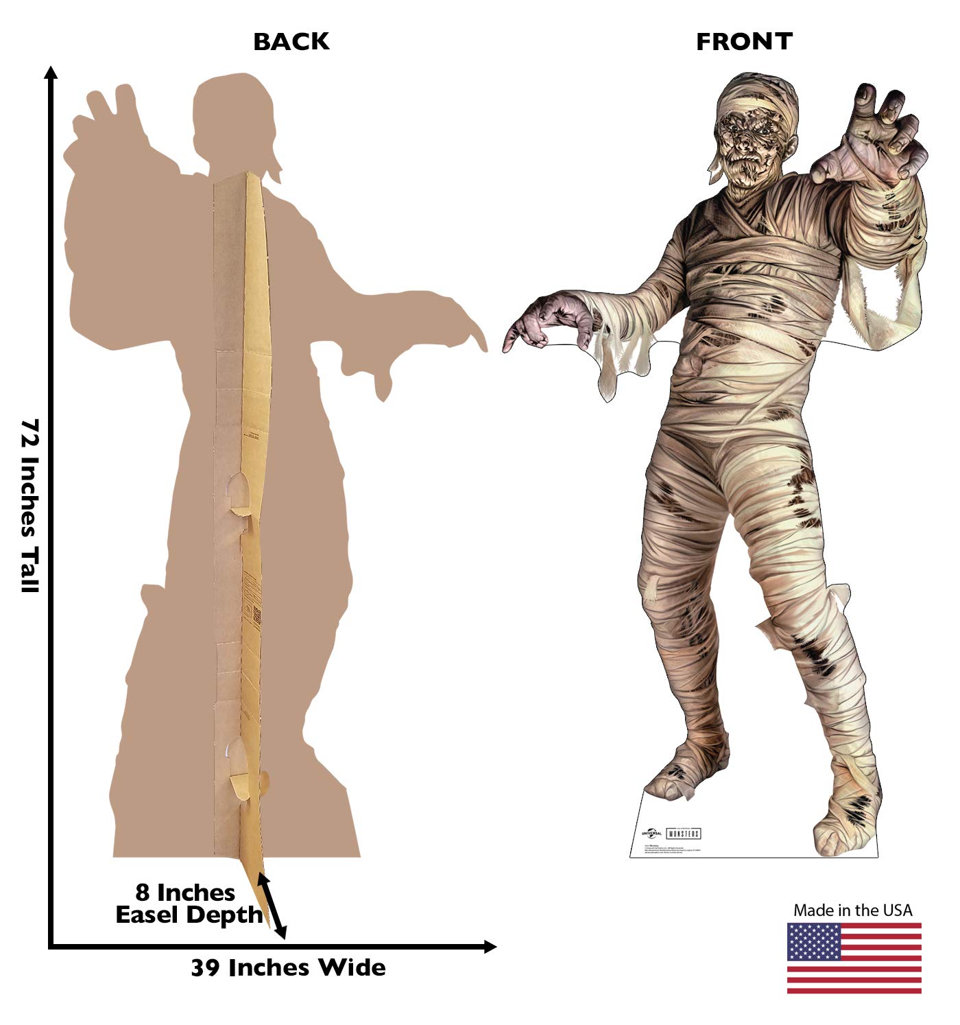 Cardboard People Mummy Life Size Cardboard Cutout - Universal Classic Monsters