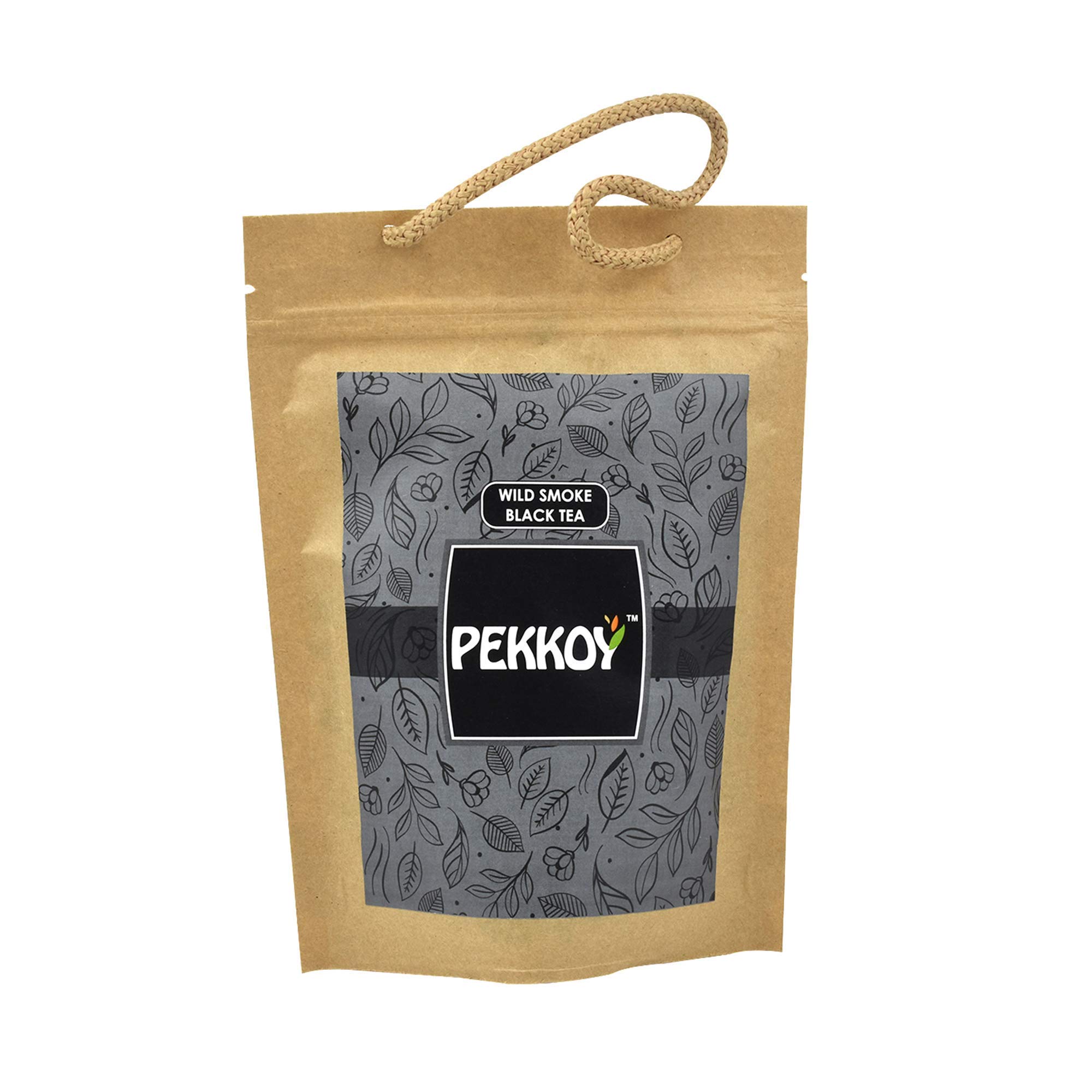 Pekkoy Smoke Black Tea | Loose Handcrafted Long Leaf Tea - 100 GMS (50 GMS * 2) | Wildly and Naturally Grown