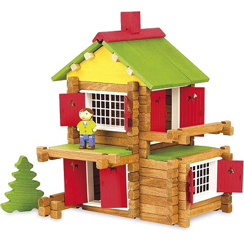 Jeujura - Chalet en Bois 135 Pièces - Jeu de