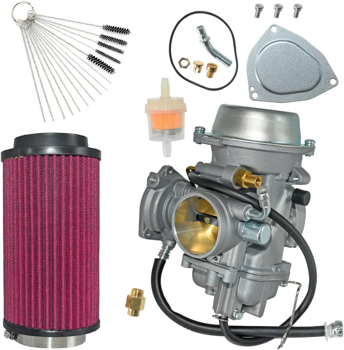 Partman Carburetor Fit for Polaris Sportsman 500 4X4 HO 2001-2005 & 2010-2012,1997-2009 scrambler 500 4x4,2000-2002 Trail Boss 325 Carburetor with Air Filter