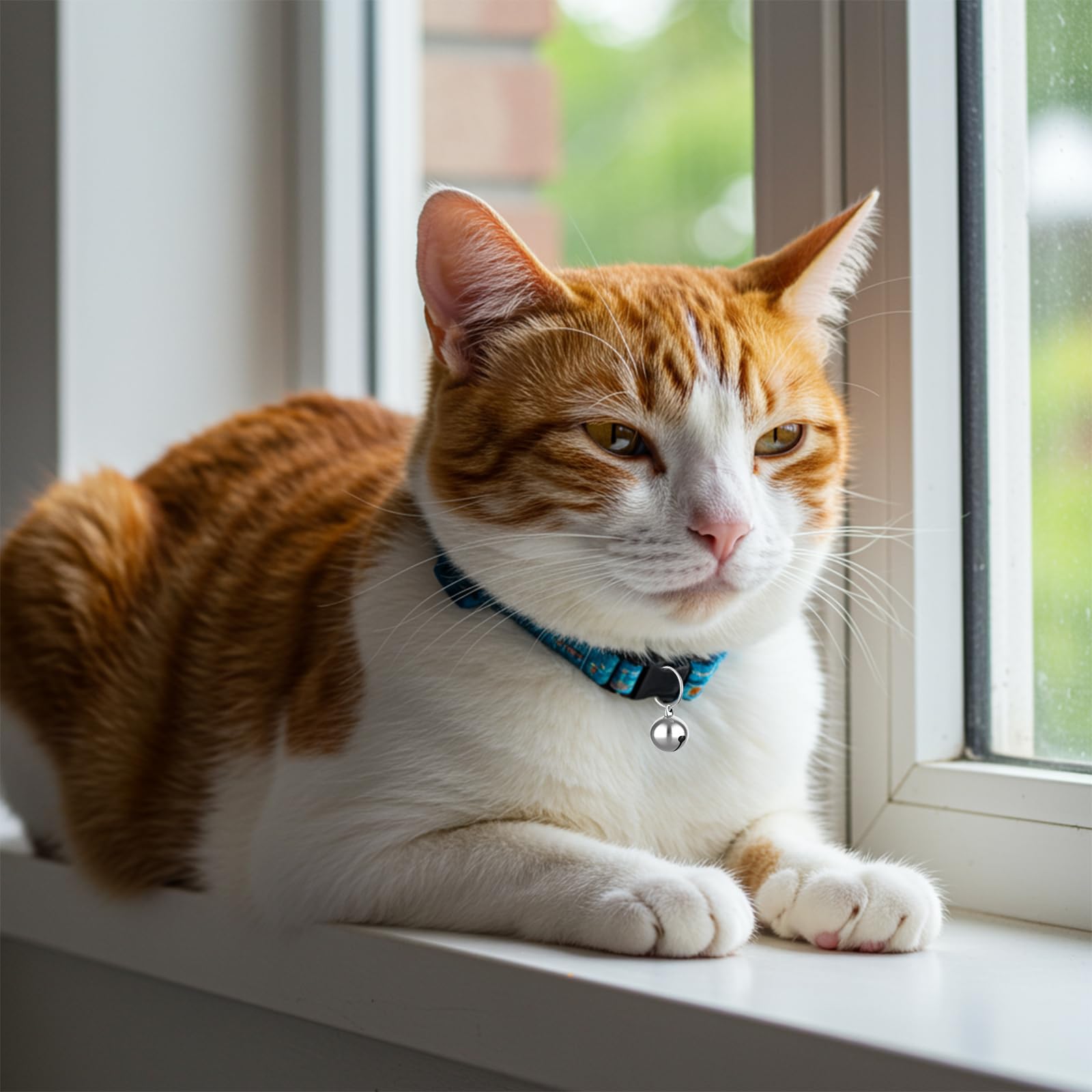 Jingle Bells Metallici 24 Pezzi Campana Collare per Cani e Gatti Fibbie Ciondolo Forte Animali Domestici