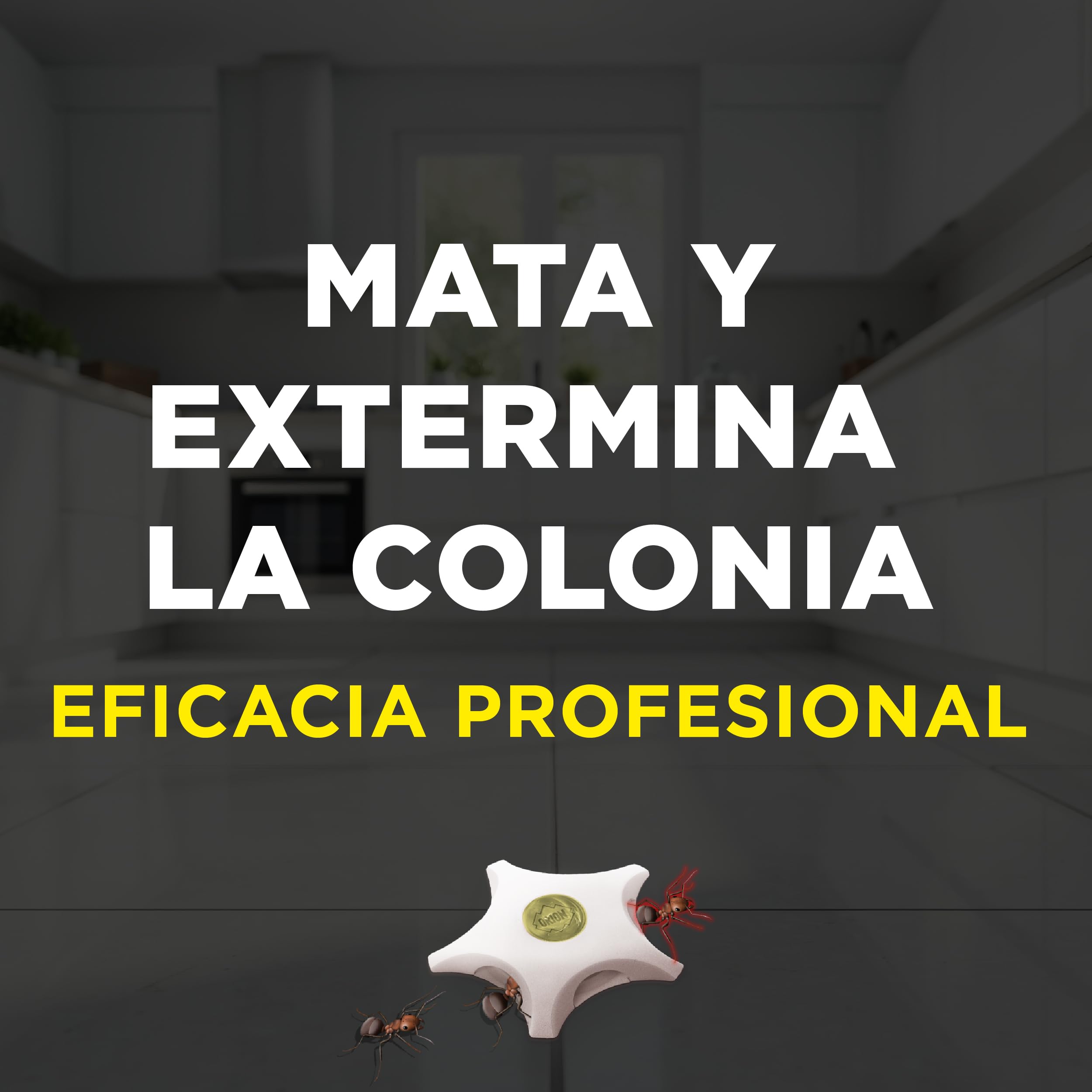 Orion - Cebo Mata Hormigas, Elimina la Colonia y la Reina, Gel de Alta Atracción, Acción Prolongada, Eficacia Profesional para el Hogar - 2 uds