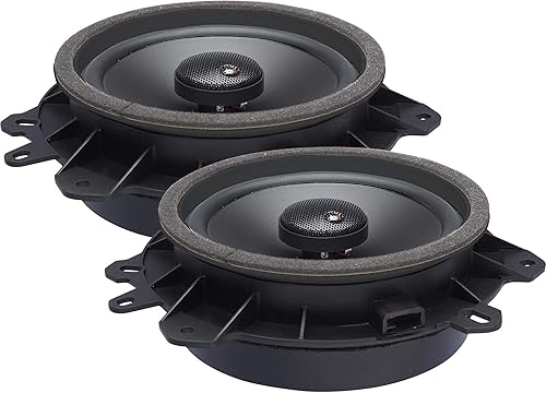 PowerBass OE652-TY - Altavoces coaxiales mejorados OEM Toyota de 6.5 pulgadas - Par