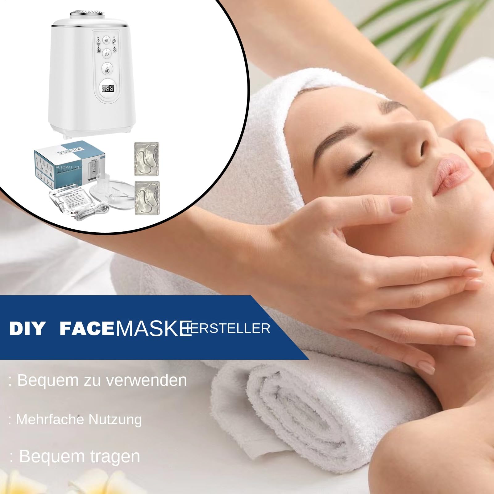 Gesichtsmasken-Maker-Set, Gemüse-Gesichtsmasken-Maker | Smart Face Masque Maker mit Stimme, Hautpflegeprodukt für Frauen und Mädchen