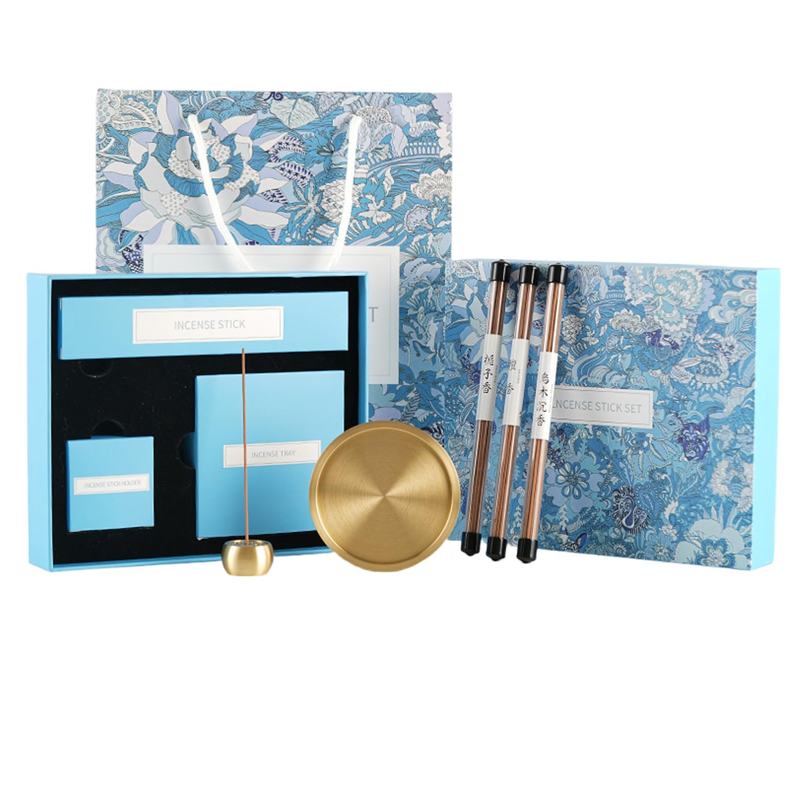 Tsophreniq Additional Bronze 9 Hole Scent Owner with Present Box for Essencetherapy Home Deck Reflection Stretching Rudiments Permanent Bronze Scent Stove