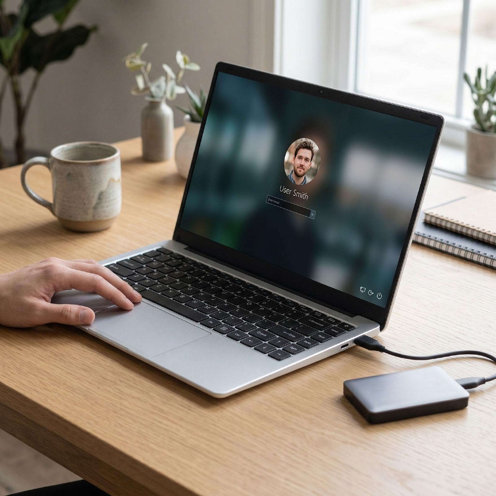 Laptop 15,6 Cala, Wyświetlacz 2K HD, 8 GB DDR4, 1 TB SSD (wtyczka