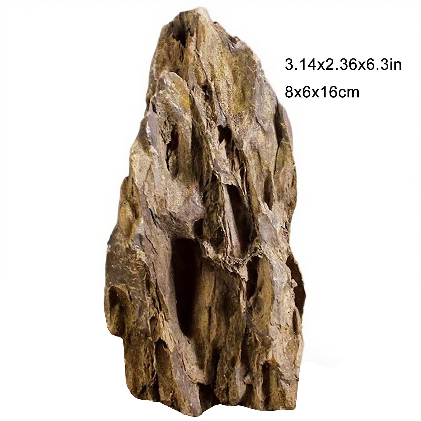 Roca porosa falsa, paisaje decorativo de acuario con base de corte plano, para pecera, terrario, bonsái y paisajismo acuático