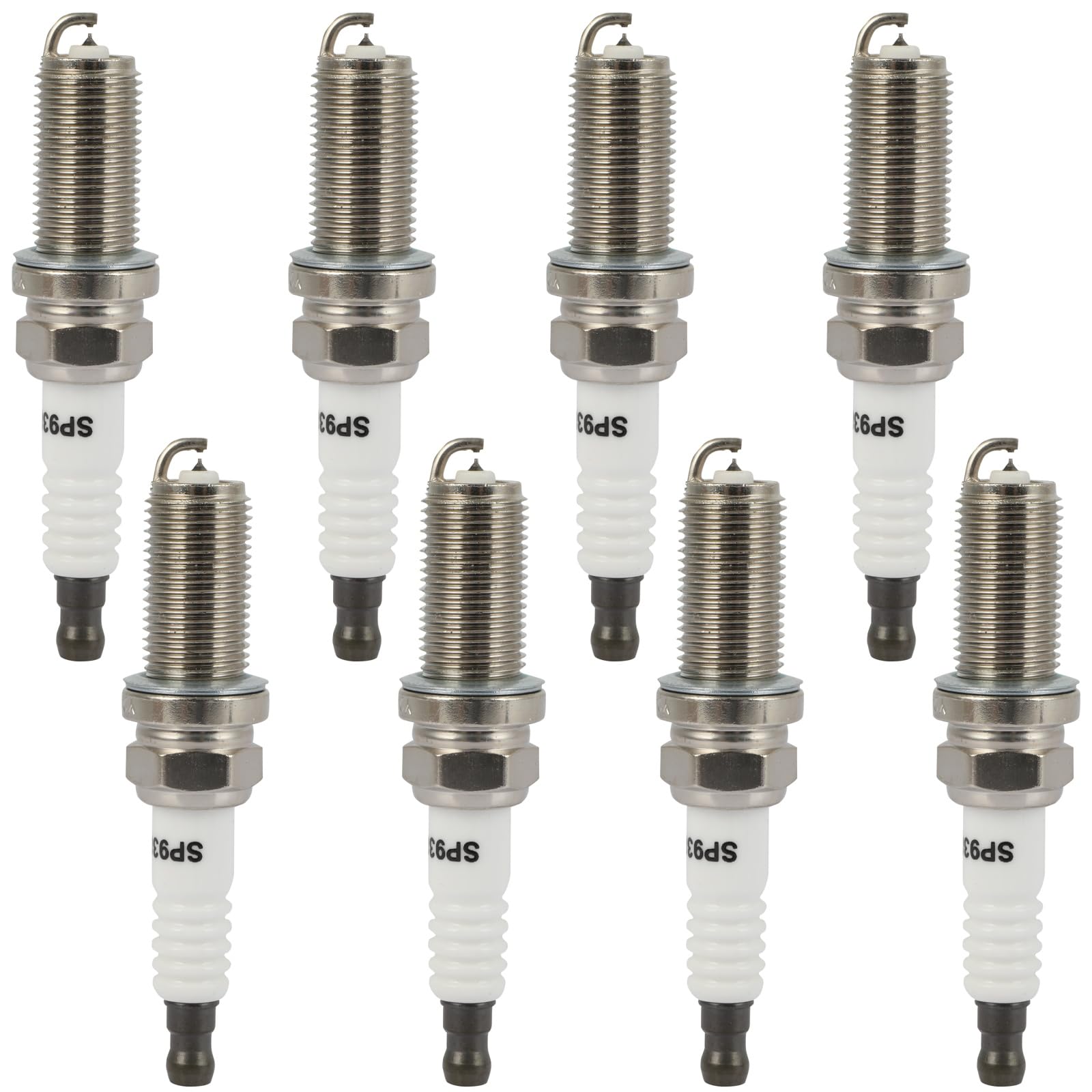 ECCPP Spark Plug Platinum Iridium Fit for Mercedes-Benz for CL55 AMG 2003-2006,for Dodge for Charge 2015-2020 Replacement for 93893 (8 Spark Plugs)