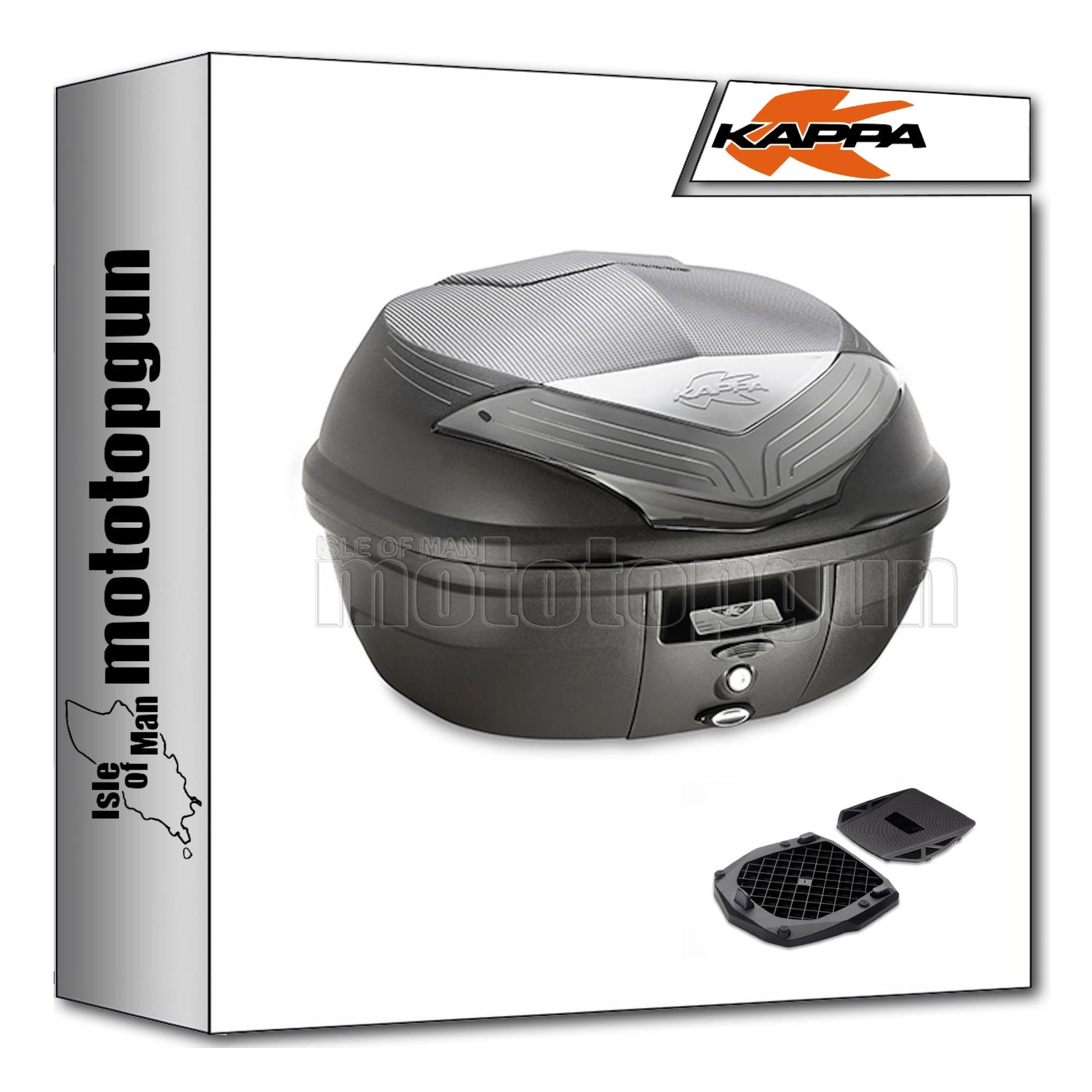Kappa K355NT top case de 35L et support KR5600M compatible scooter Piaggio MP3 Yourban 300 - 3