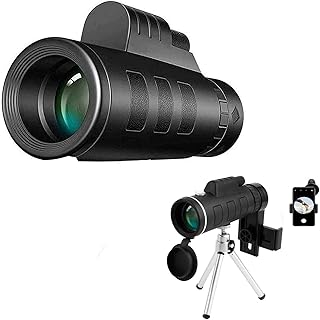 Monocular Telescope 40X60 HD High Performance Monocular with Smartphone Holder & Tripod for Bird Watching Camping Hiking Match -
