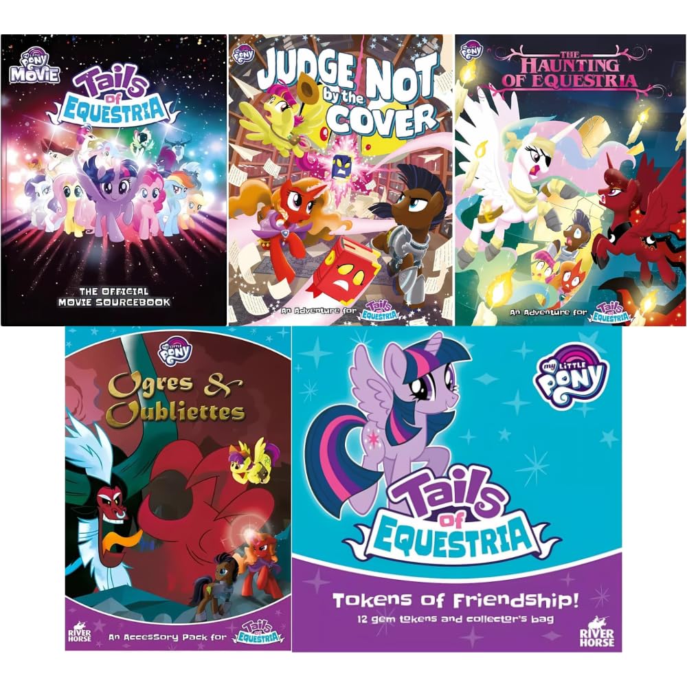 Pacchetto RPG Tails of Equestria: Sourcebook del film, Judge Not by The Cover, Haunting of Equestria, Gettoni di amicizia e Orchi e Oubliettes (5 articoli)