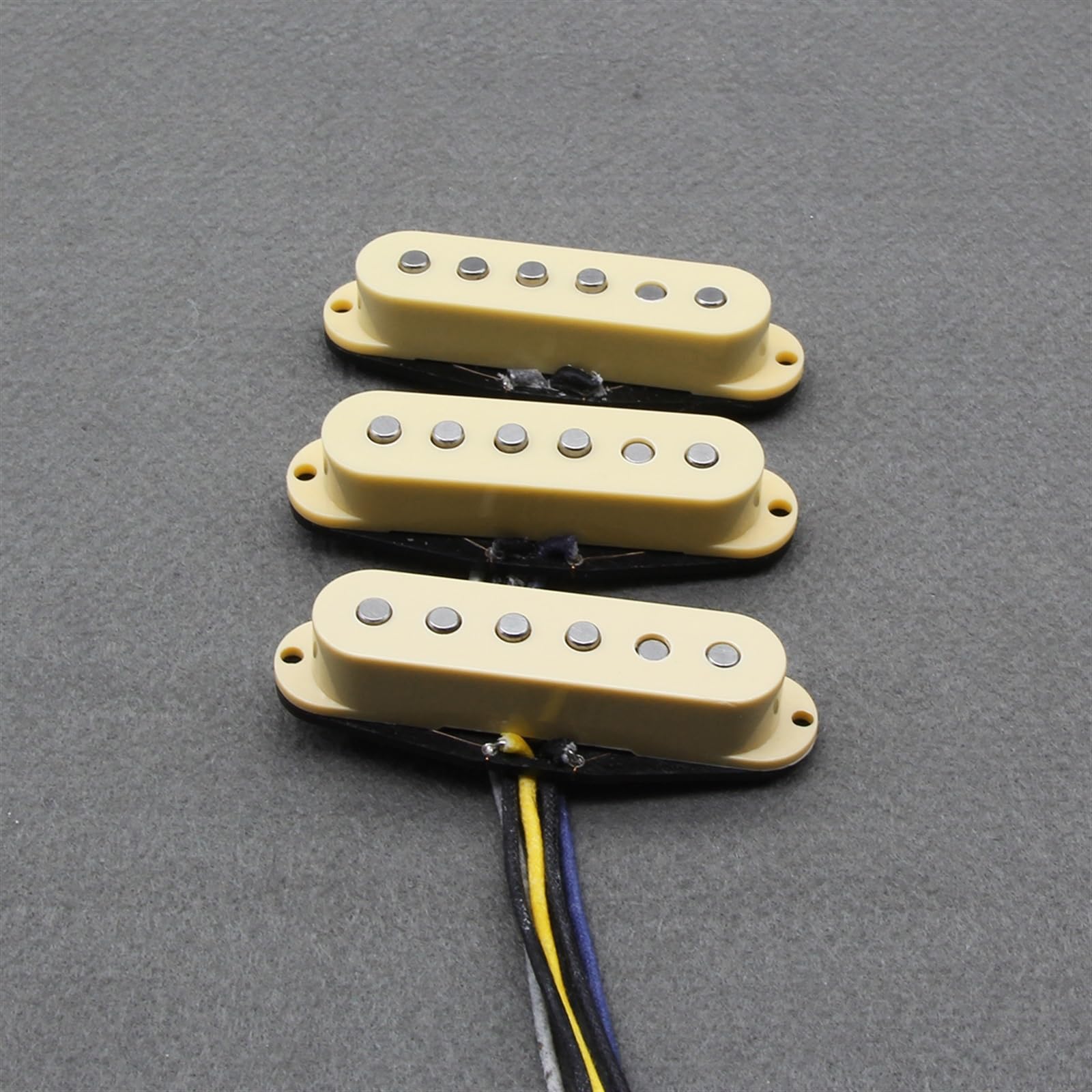 Piezas De Poste Escalonadas Alnico 5 Imán Guitarra Pastilla De Bobina Única Placa De Fibra Bobina Para For ST Piezas De Guitarra Piezas de Guitarra Eléctrica