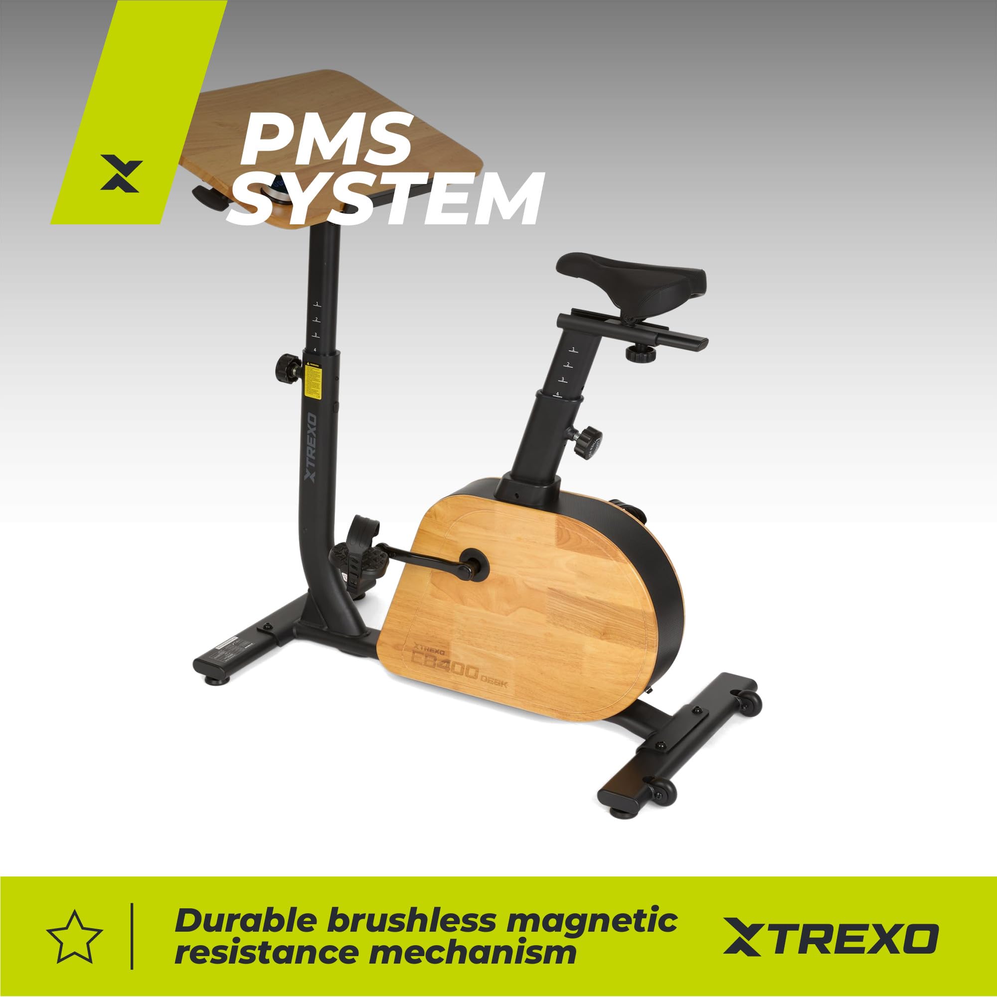 XTREXO Rower Elektryczny EB400-desk Z Biurkiem Czarny
