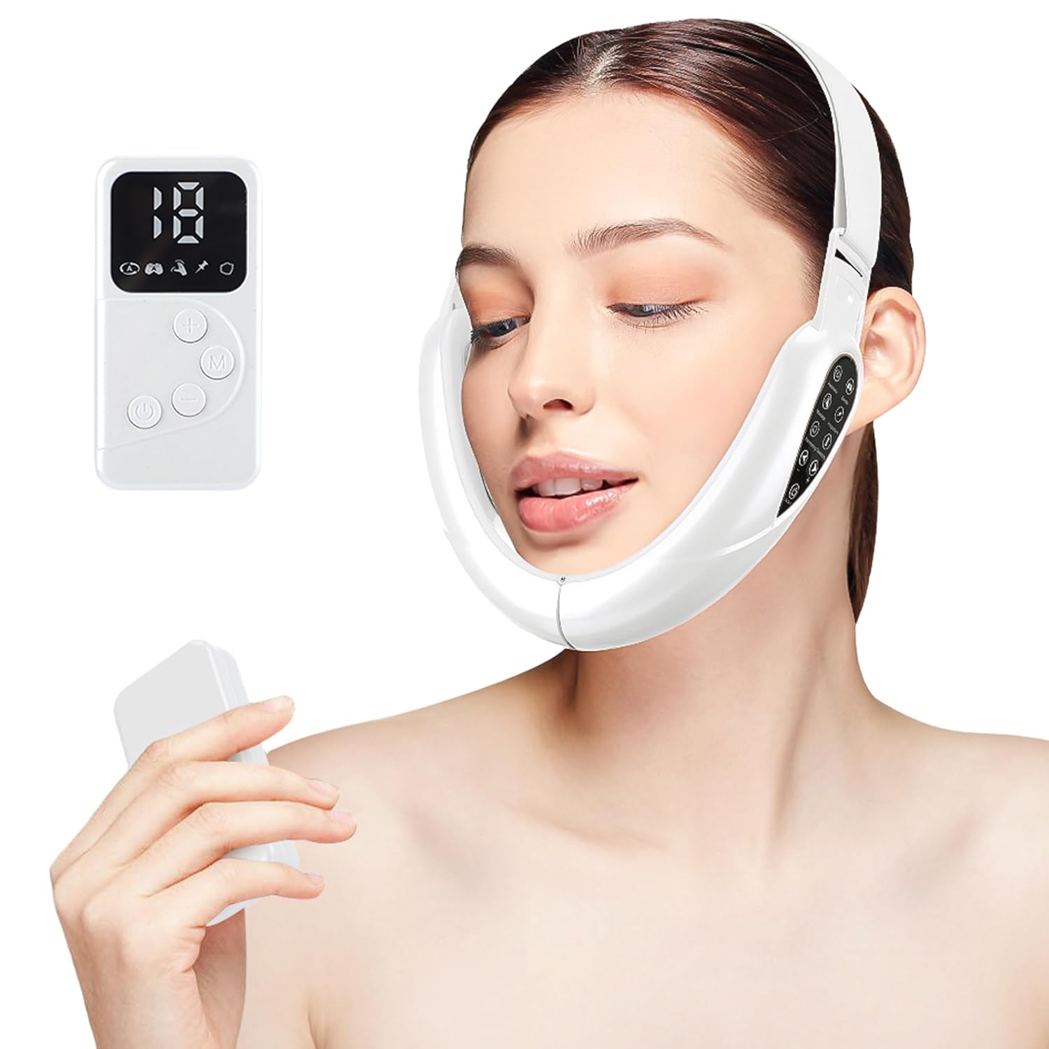Electric Double Chin 4-in-1 Massager Machine, V-Face Jawline Sculpting Device with 5 Modes for Women - Image 2