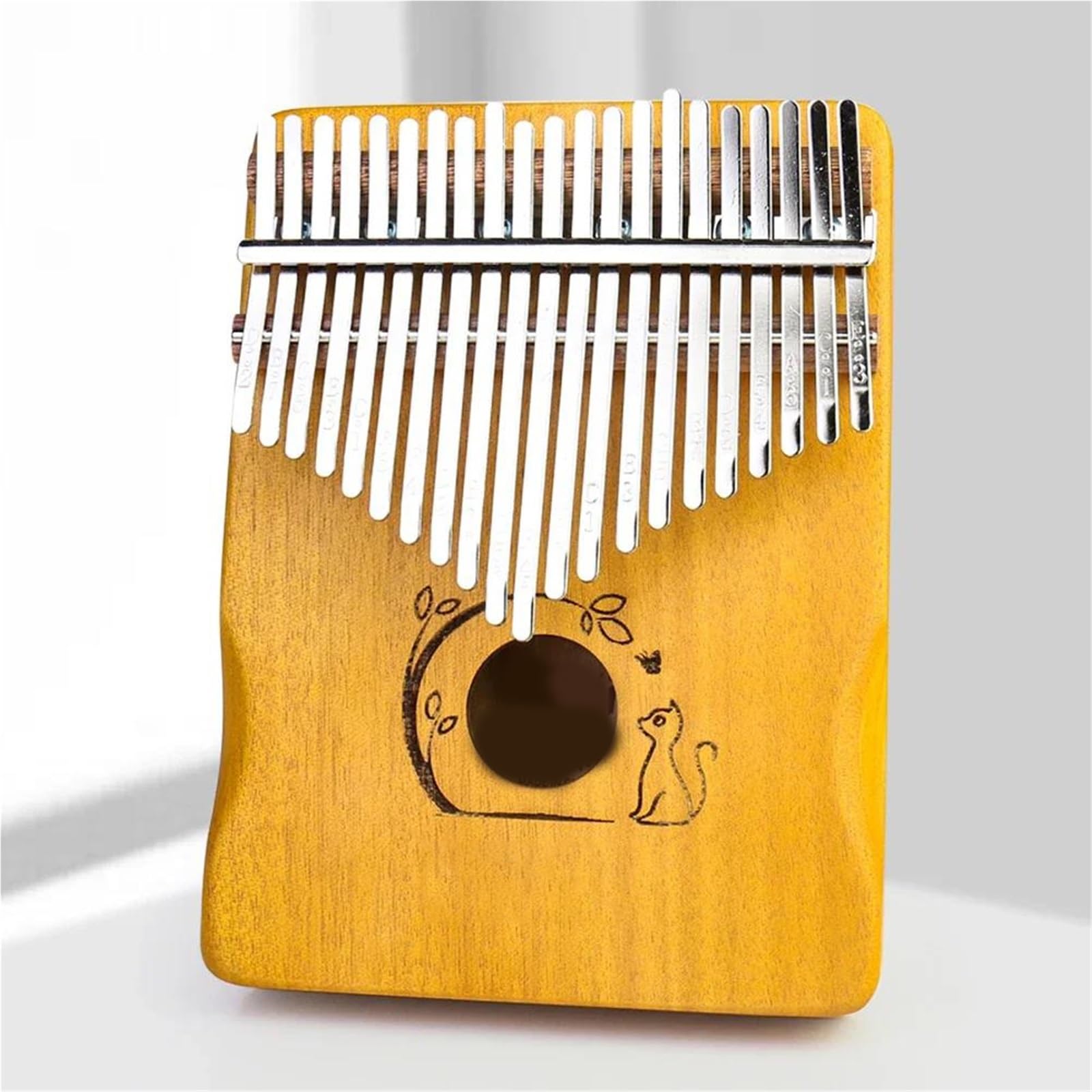 Kalimba 21 Klawiszowy Przenośny Drewniany Instrument Fortepianowy Dla Początkujących