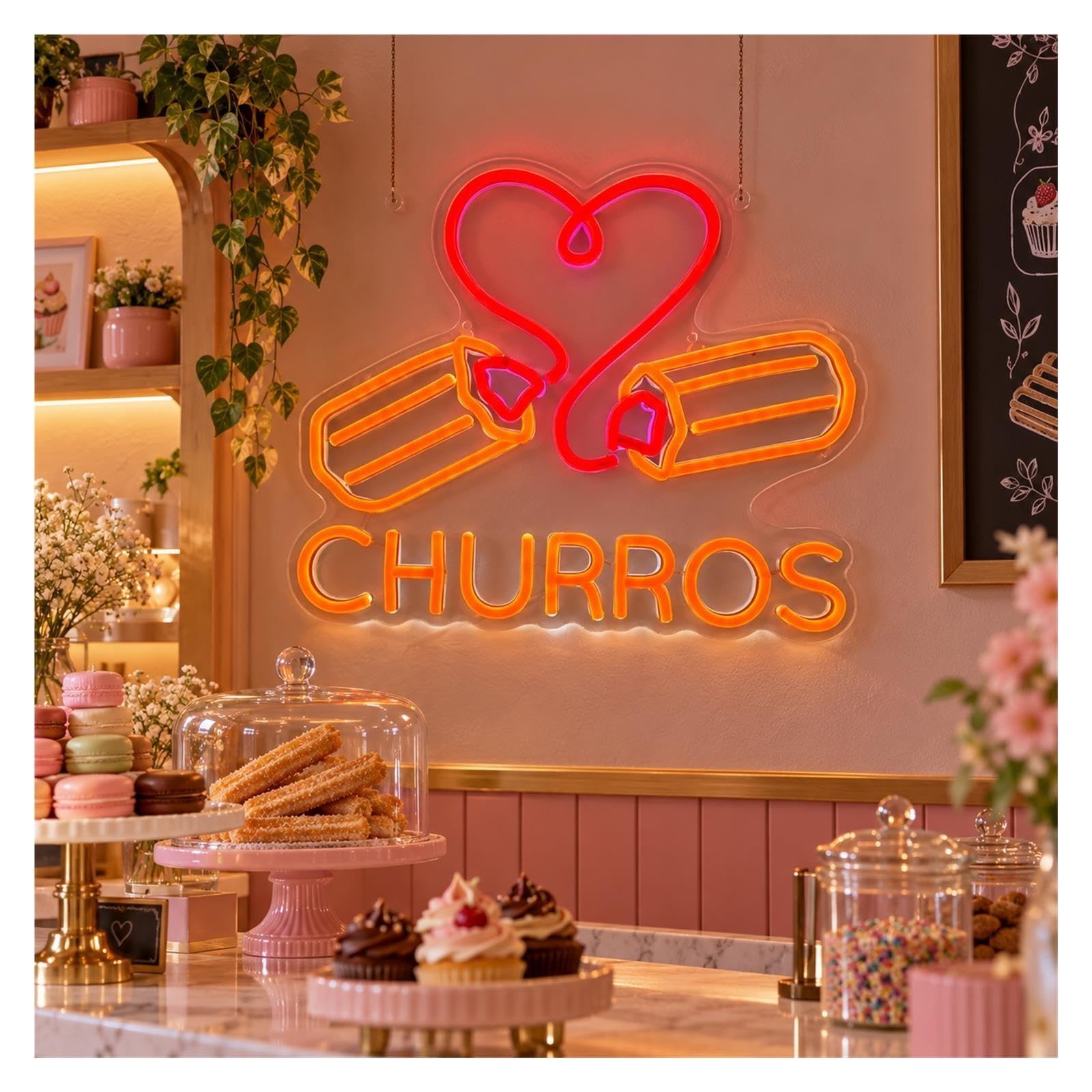 Insegna al Neon Insegna Al Neon Churros