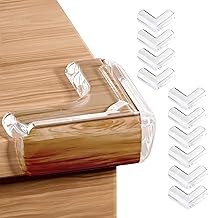KidDough Corner Protector for Furniture, Table Edge Guards, L Shape, 10 Pack, Baby Safety Corner Protectors