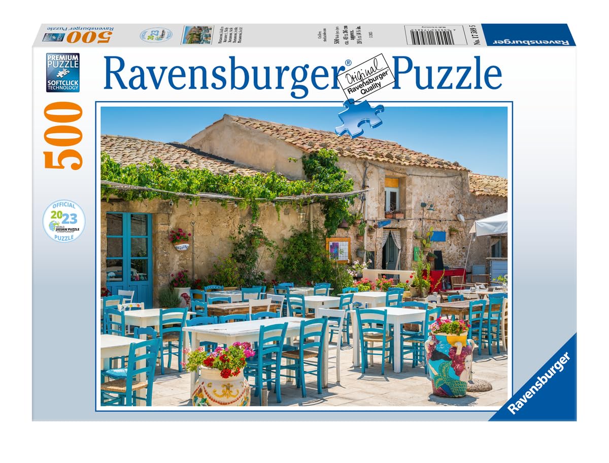 Ravensburger - Puzzle: Marzamemi, Sicilia, Puzzles para Adultos y Niños, Rompecabezas Adultos, Puzzle 500 piezas, Usa Pegamento puzzle para enmarcar, Puzzle 500 Piezas Adultos, Pasatiempos Adultos