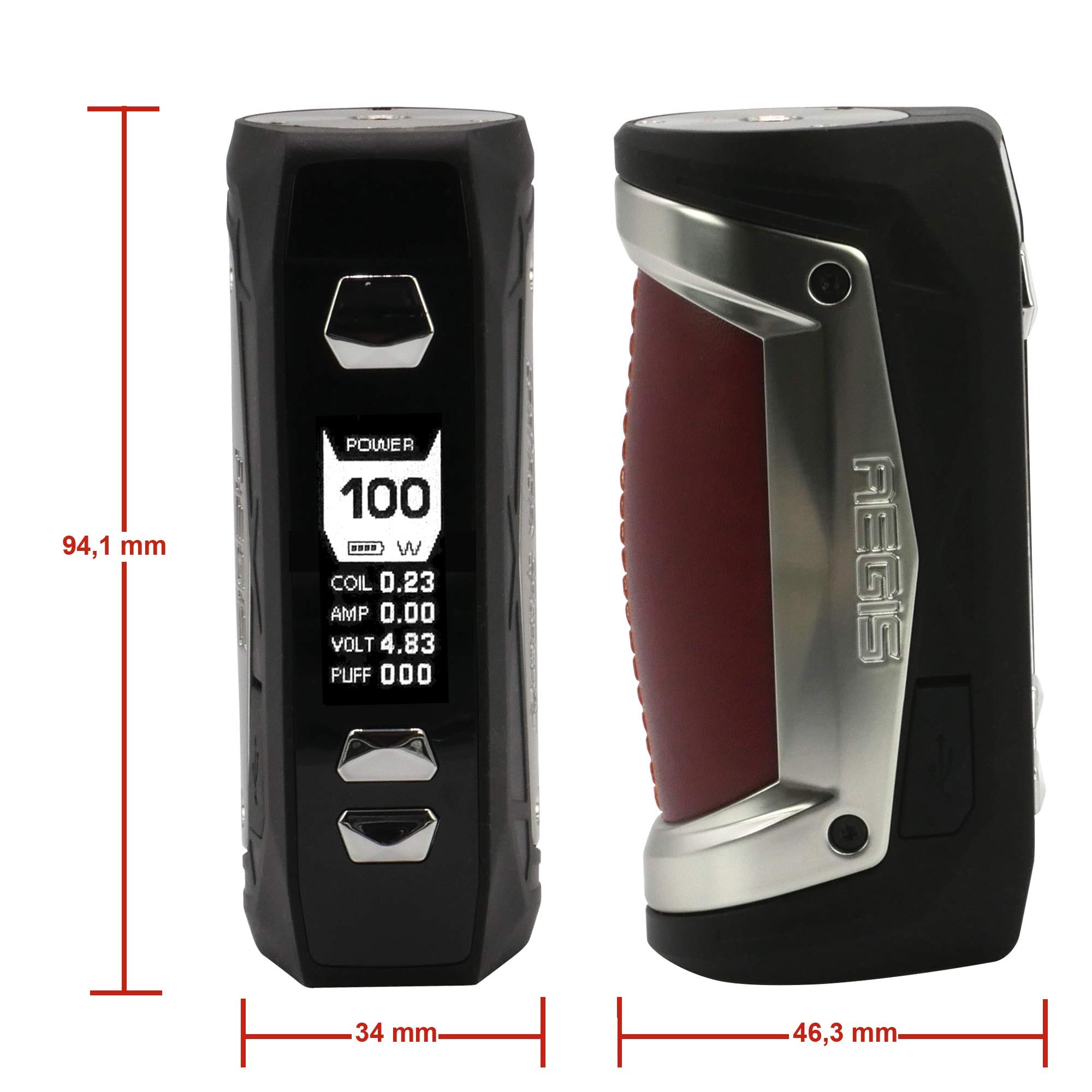 Geekvape Aegis Max Box Mod, Porteur De Batterie, 100 w, Couleur Black Tung,  Sans Nicotine : Amazon.fr: High-Tech