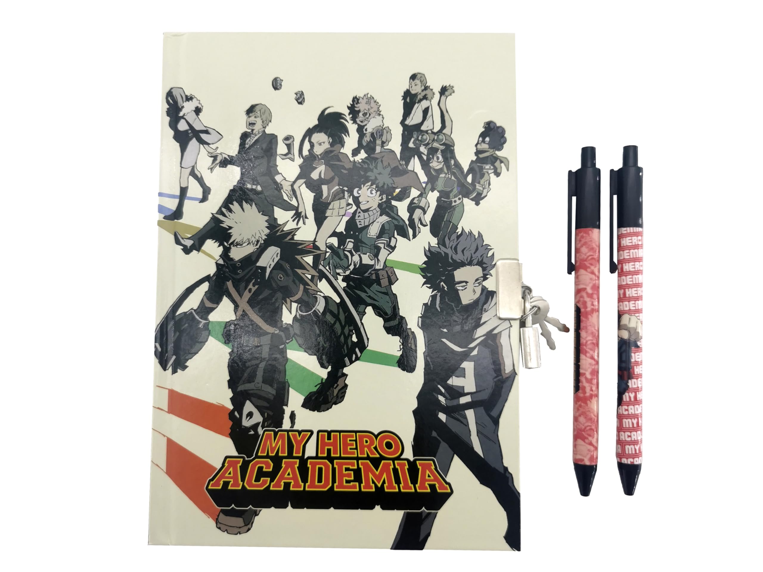 CyP Brands My Hero Academia Gift Box with Diary and 2 Pens, Journals, Pens, Writing Material, Multicoloured, Official Product