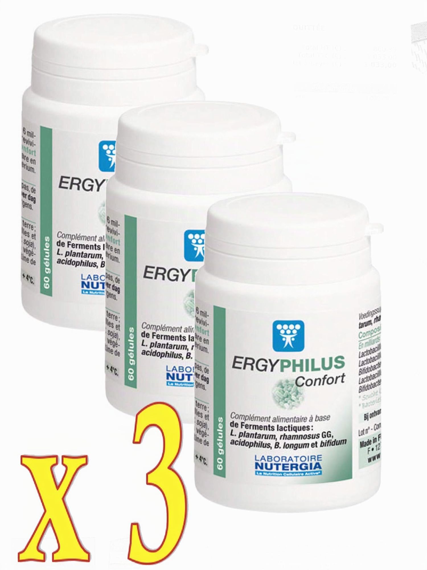 Nutergia - Ergyphilus Confort - Lot de 3 x 60 Gélules