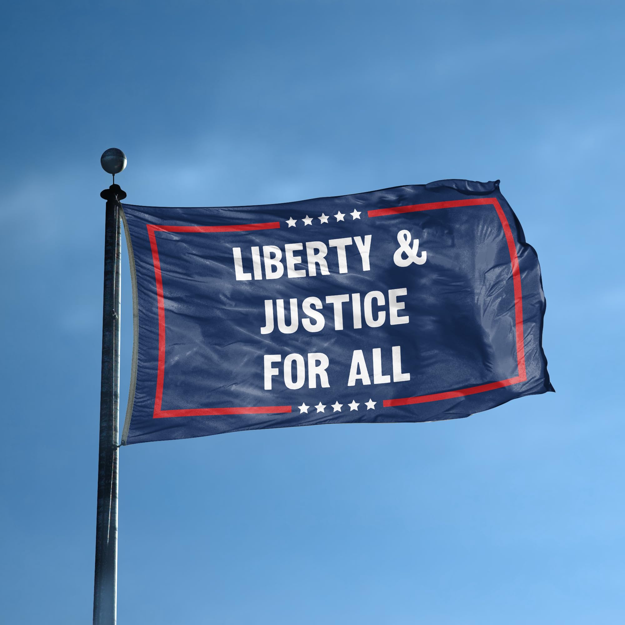 Libunity Flag With Liberty And Justice For All Flag