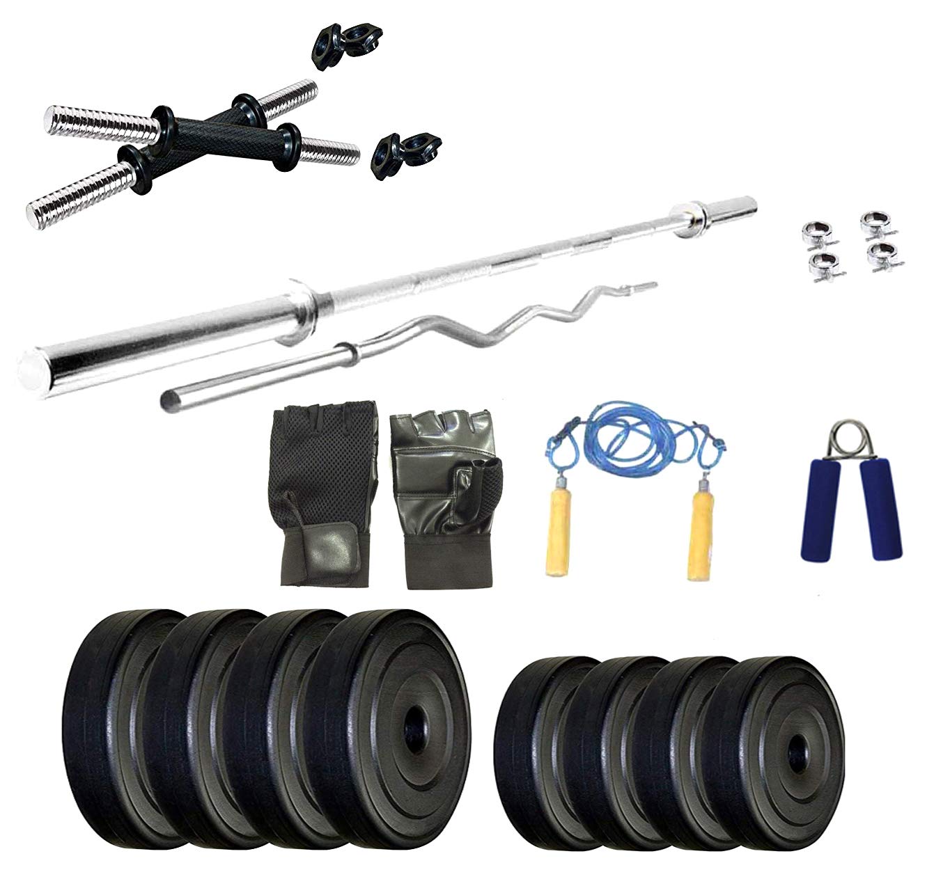 PROTONER 10 KGS with 4 Rods Weight Lifting Home Gym Fitness Package (B01IJTIP1O) Amazon Price History, Amazon Price Tracker