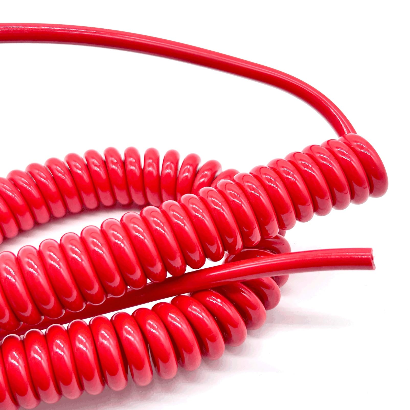 2-żyłowy kabel sprężynowy, 16 mm², zwijany, elastyczny, izolowany, elastyczny kabel elektryczny (stretch 3 metry)
