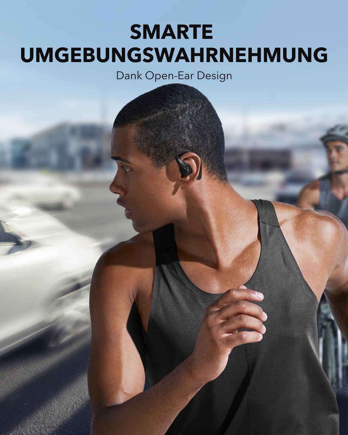 soundcore by Anker AeroFit Pro Open-Ear Kopfhörer, Ultra leicht, Bequem, Ergonomisches Design, Intensiver Sound LDAC, Bluetooth 5.3, IPX5 Wasserschutz, 46h Akku, App, Kabellos
