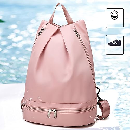 Miniatura 3 de Mochila de natación seca y húmeda con compartimento para zapatos, mochila de moda casual para mujeres y hombres, Verde, Verde