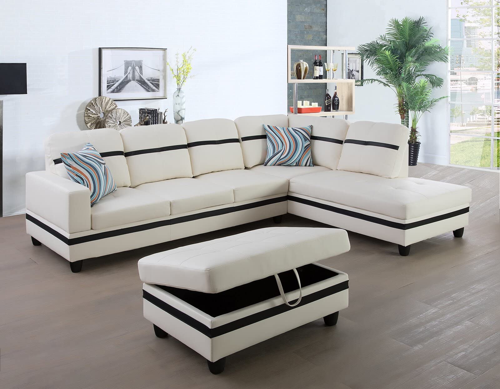 Buy The Cozy Couch Selma Solid Wood Left Hand Facing Sectional Sofa