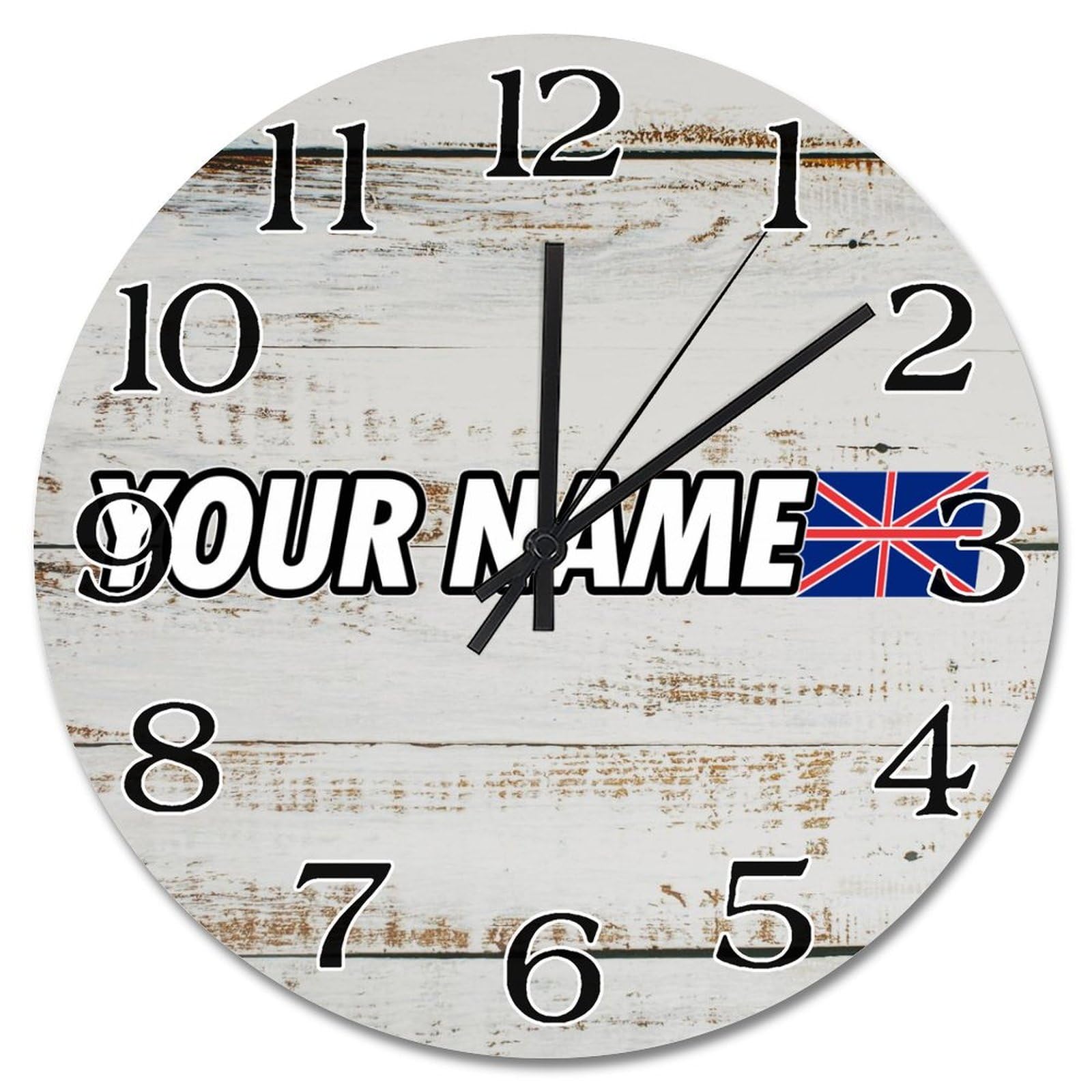 Horloge murale drapeau Royaume-Uni pour habiller un mur vide avec du charme vintage