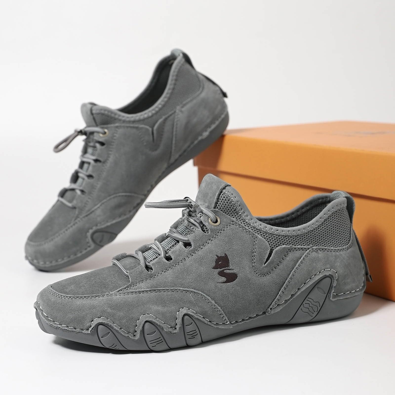 Zapatos casuales para mujer, zapatos casuales para mujer, botas chukka al tobillo, mocasines transpirables, hechos a mano, a la moda, tenis de caña media para caminar y conducir