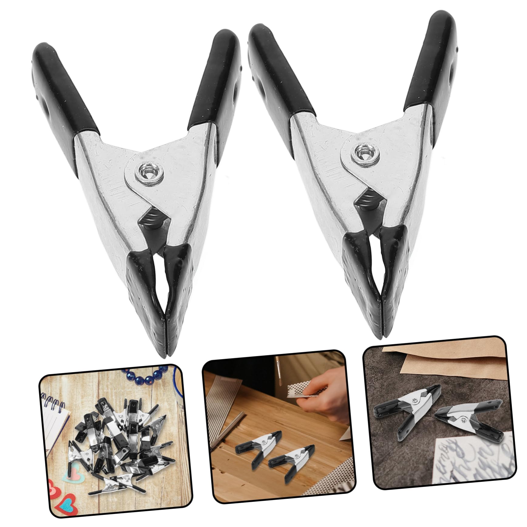 DOITOOL 5 Set Fermaglio A Molla Clip Per Fondale Pesante Clip Pesanti Clip Sullo Sfondo Della Fotografia Grandi Morsetti Morsetto Morsetti A Molla Per Carichi Pesanti Black Pvc 20 Pezzi*5