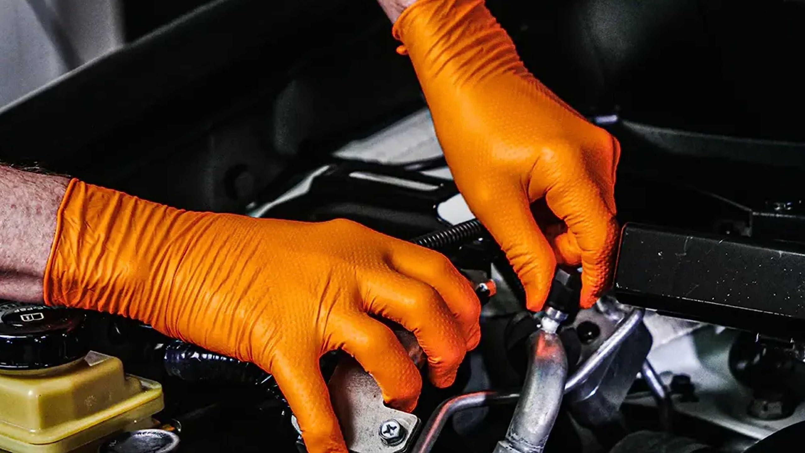 Guantes de nitrilo de 8 mil - 1000 unidades de guantes de látex desechables sin polvo, guantes de trabajo industrial y limpieza