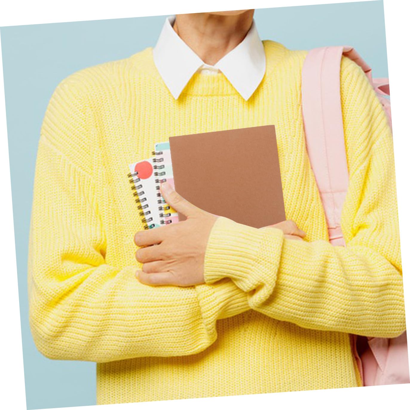 NUOBESTY 5pezzi Bianco Righe Copertina in Carta Kraft Per Ad Libro Per Studenti Artisti Viaggi Lavoro Scuola Scrittura