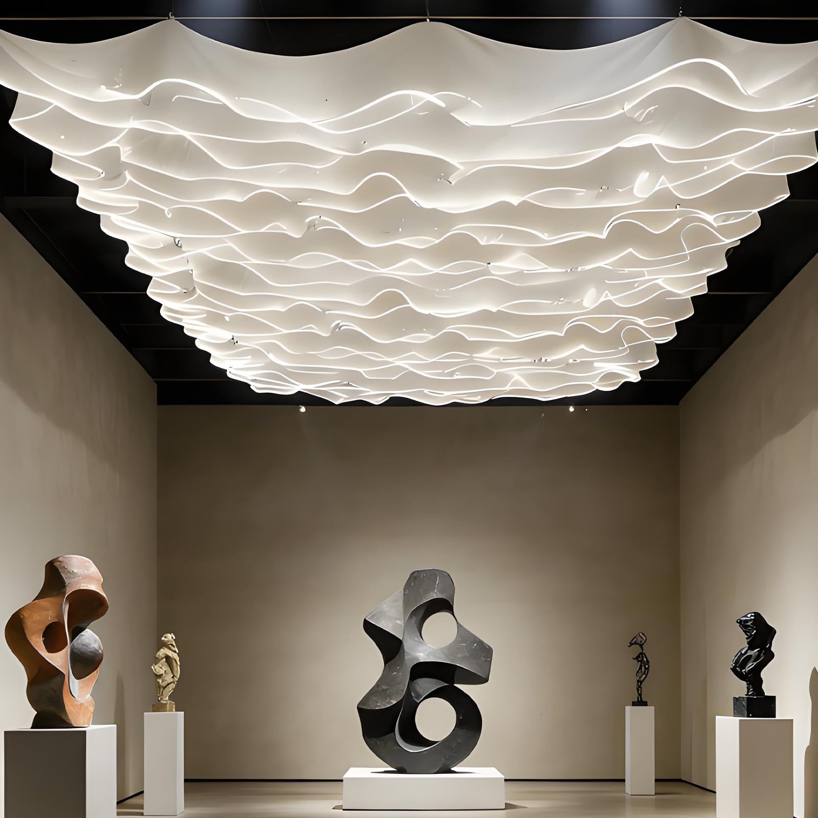 Transparente Vorhänge mit LED-Lichtstreifen, mehrfarbig, mehrere Größen, einfache Installation, die ganze Saison (100 m x 0,6 m, WhiteVeil + WhiteLight)