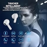 YHFvesv Bluetooth Headphones, Bluetooth 5.3 Wireless In Ear Headphones, 50 Hours Stereo HiFi with 4 Enc Mic Noise Cancellation, IP7 Waterproof Sports Wireless Headset for iPhone Galaxy Android - 3
