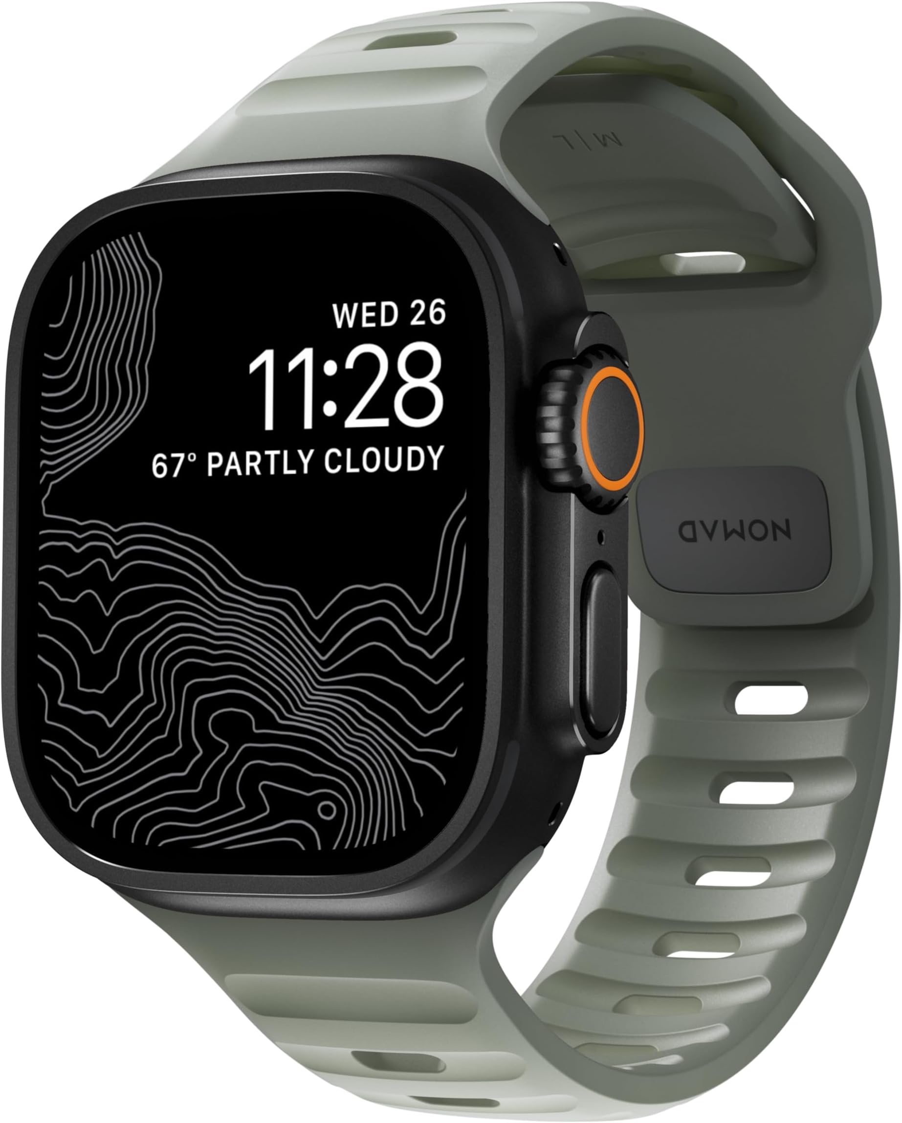 Wasserdichtes Sport-Uhrenarmband, kompatibel mit Apple Watch Serie 8, 7, 6, SE und allen vorherigen Modellen, 49 mm, 45 mm, 44 mm, 42 mm