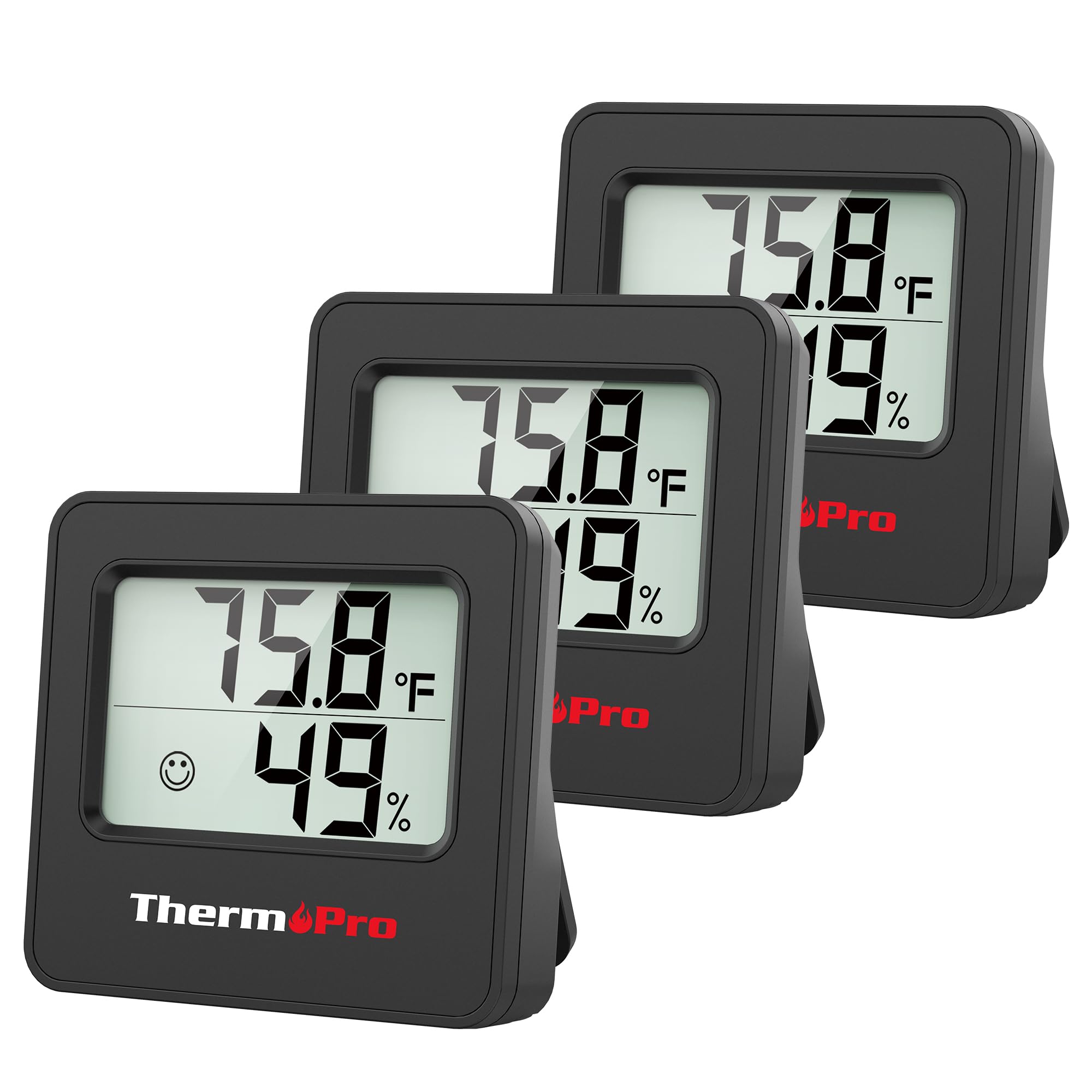 Thermopro Tp157 Pack Hygrometer Indoor Thermometer For Home Room
