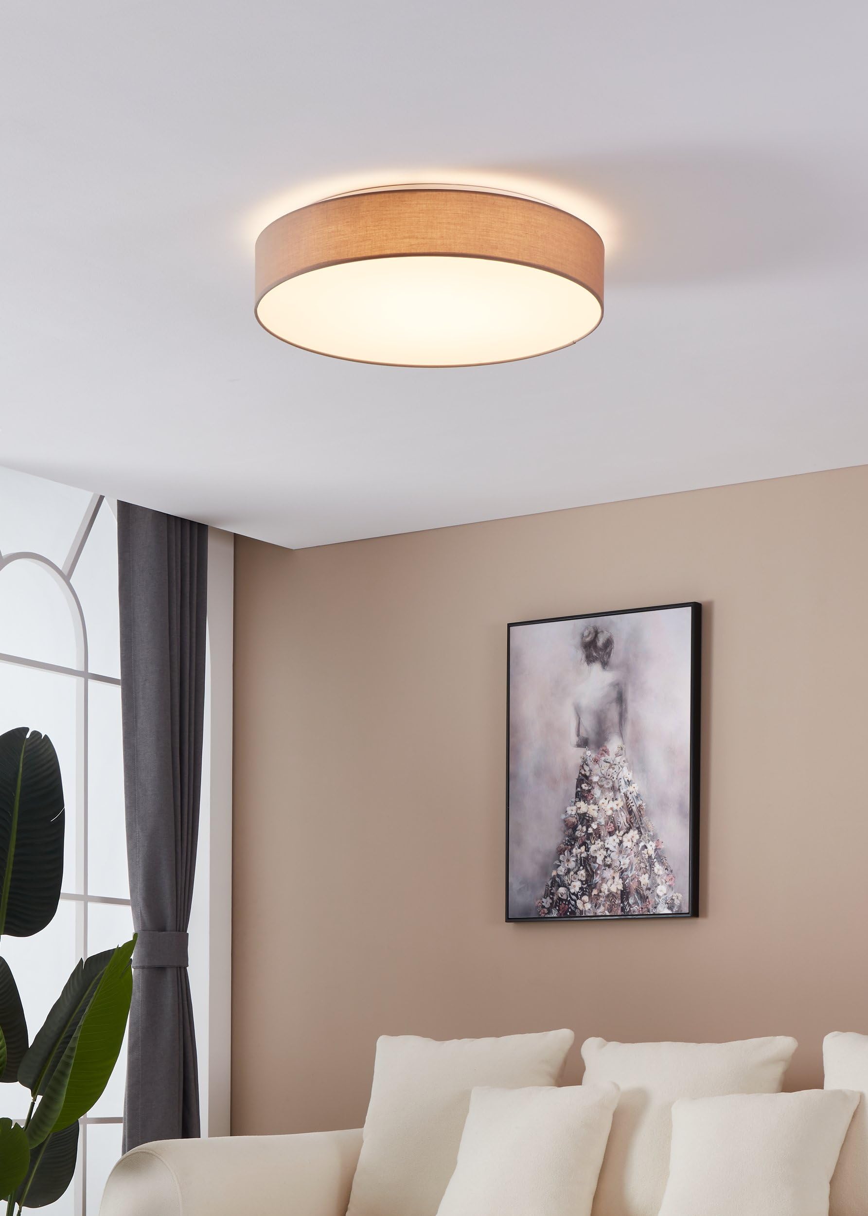 EGLO LED Deckenleuchte Romao 3, 1 flammige Deckenlampe aus Stahl