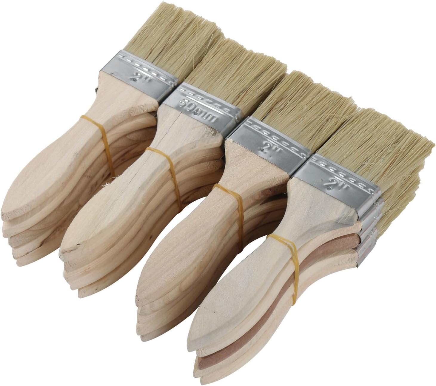 20P Mixed Silk Bristles Chip Brush for Oil Based Paint, Water Based Paints