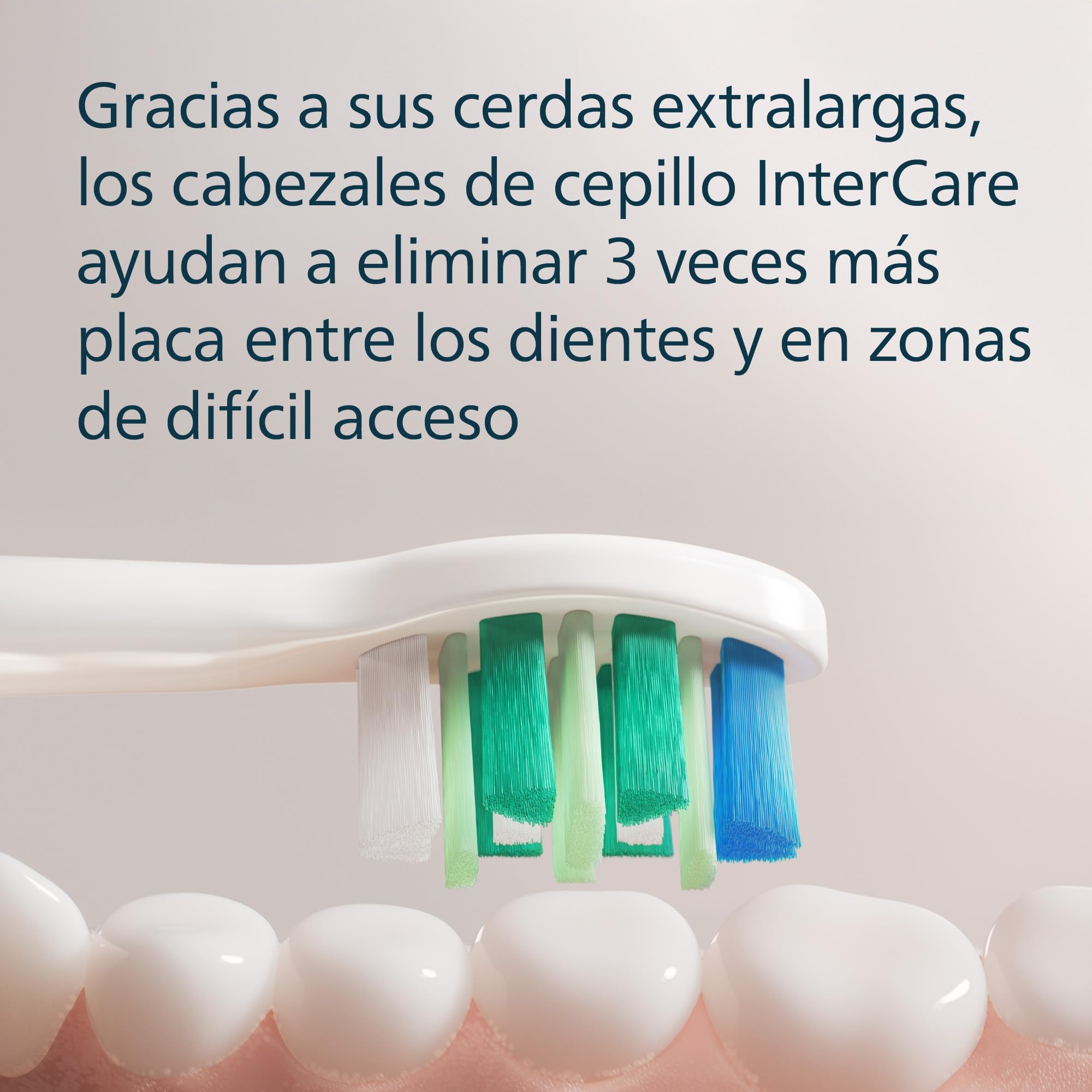 Philips Sonicare InterCare - Cabezales de recambio originales de cepillo eléctrico, blanco, pack de 8, HX9008/87