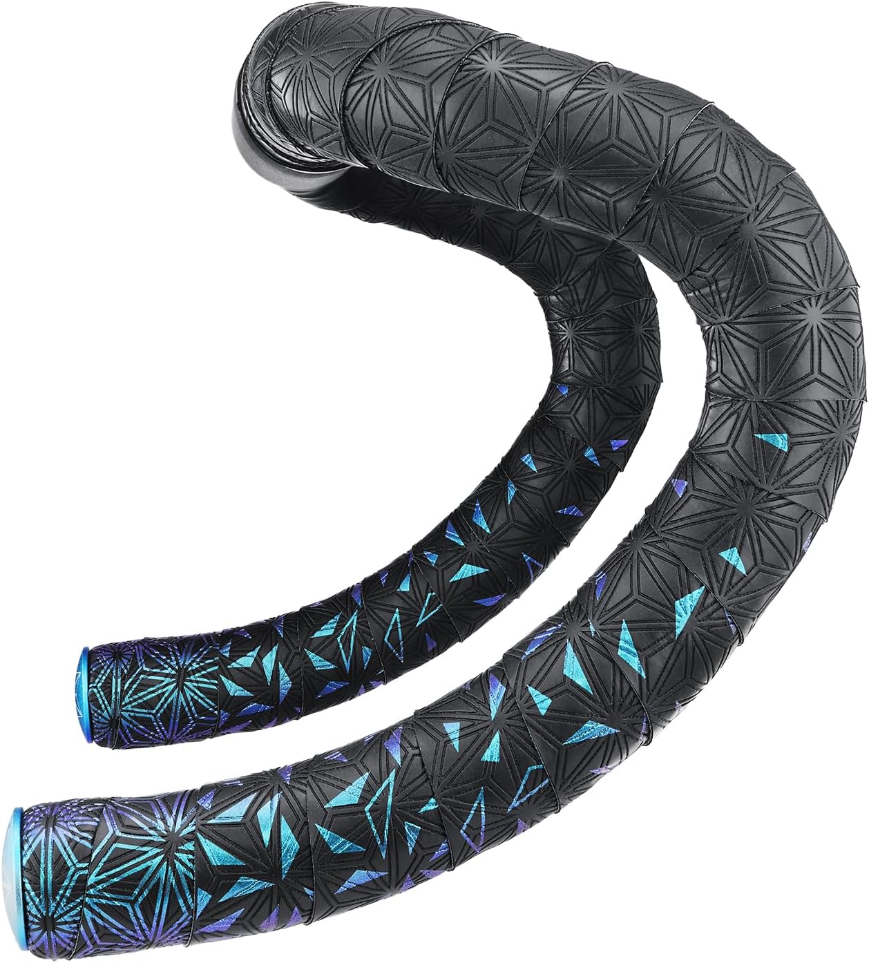 Supacaz Super Sticky Kush Star Fade Blue Refractor Bar Tape - Cycling Road Bike Handlebar Grip Tape Wrap