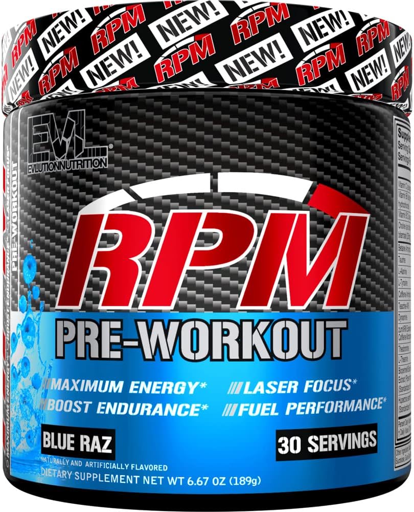 Pre Workout Powder for Energy and Focus EVL RPM Energy