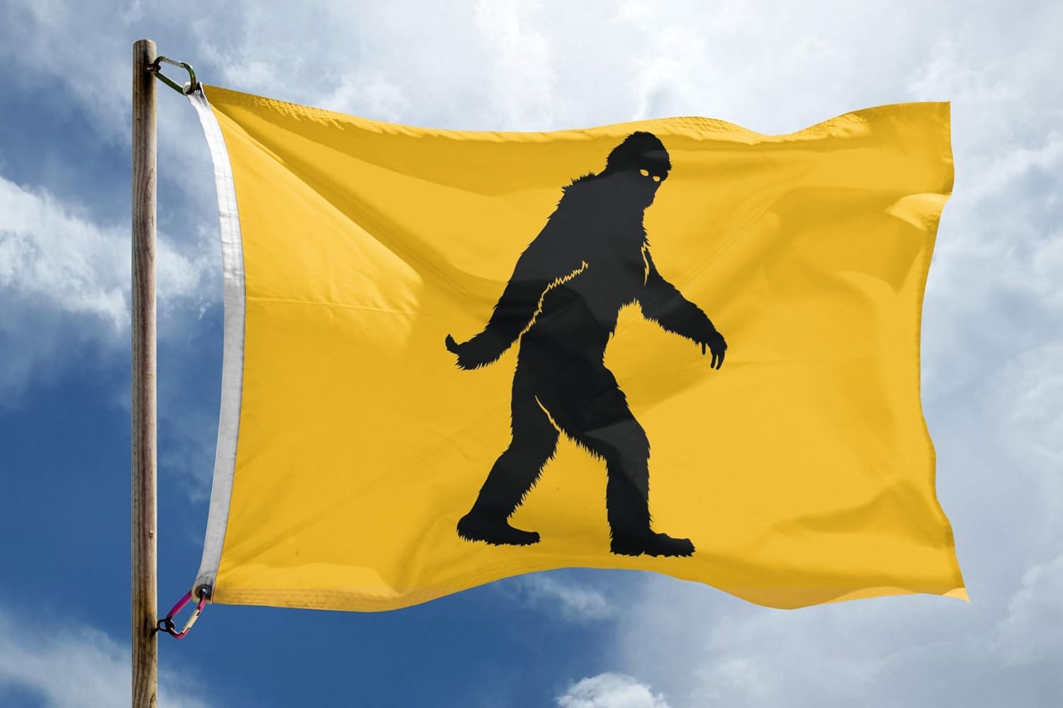 3x5 ft Bigfoot Sasquatch Flag: 100% Polyester Banner, Brass Grommets & Strong Canvas Header, For Use Outdoor or Indoor (Double Sided)