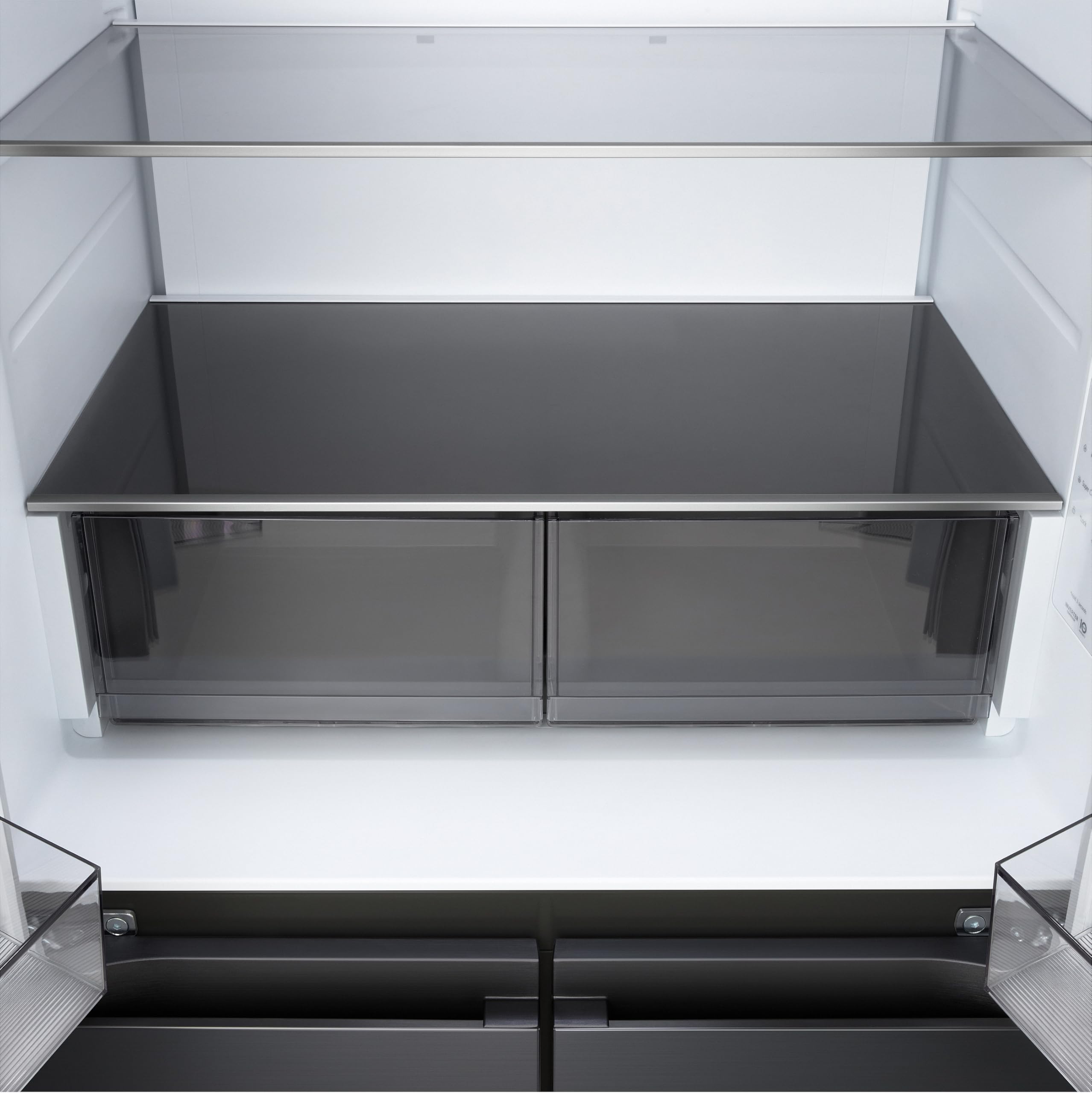 LG GMBS30SDEP SLIM Fit&Max Multi-Door Kühlschrank mit Gefrierfach (580 L, Energieklasse D) vollintegrierbar oder freistehend, DoorCooling+, LinearCooling, Schwarz